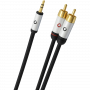 Межблочный аудио кабель Oehlbach PERFORMANCE i-Connect jack to 2 RCA, 1,5m black, D1C60002